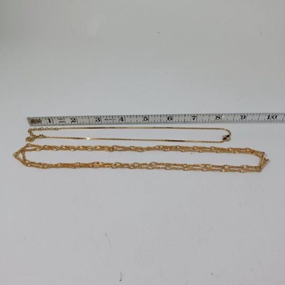 Christian Dior Necklace Set Women Gold Baguette Crystal Vintage‎ OS - Picture 5 of 5